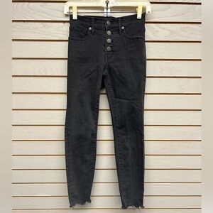 Madewell Black High-Waisted Button-Fly Jeans Size Size 2P